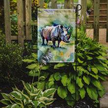 Load image into Gallery viewer, Rhinoceros Garden Flag – Outdoor Decorative Yard Flag