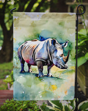 Load image into Gallery viewer, Rhinoceros Garden Flag – Outdoor Decorative Yard Flag