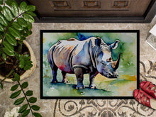 Load image into Gallery viewer, Rhinoceros Doormat - Large 24x36 – Indoor/Outdoor Floor Mat with Artistic Flair