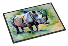 Load image into Gallery viewer, Rhinoceros Doormat - Large 24x36 – Indoor/Outdoor Floor Mat with Artistic Flair