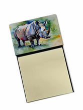 Load image into Gallery viewer, Rhinoceros Sticky Note Holder- Refiilable Desk Accessory Note Pad