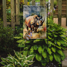 Load image into Gallery viewer, Rhinoceros Garden Flag – Outdoor Decorative Yard Flag