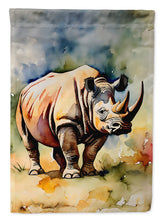 Load image into Gallery viewer, Rhinoceros Garden Flag – Outdoor Decorative Yard Flag