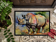 Load image into Gallery viewer, Rhinoceros Doormat - Large 24x36 – Indoor/Outdoor Floor Mat with Artistic Flair