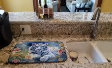 Load image into Gallery viewer, White Tiger Dish Drying Mat
