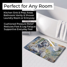 Load image into Gallery viewer, White Tiger Memory Foam Kitchen Mat DAC3000RUG