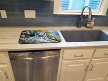 Load image into Gallery viewer, White Tiger Dish Drying Mat