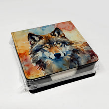 Load image into Gallery viewer, Wolves Wolf  PU Leather Note Paper Holder