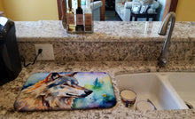 Load image into Gallery viewer, Wolves Wolf  Dish Drying Mat