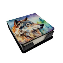 Load image into Gallery viewer, Wolves Wolf  PU Leather Note Paper Holder