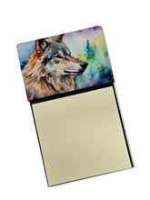 Load image into Gallery viewer, Wolves Wolf  Sticky Note Holder- Refiilable Desk Accessory Note Pad