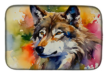 Load image into Gallery viewer, Wolves Wolf  Dish Drying Mat
