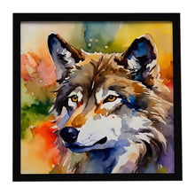 Load image into Gallery viewer, Wolves Wolf  Framed Metal Print