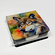Load image into Gallery viewer, Wolves Wolf  PU Leather Note Paper Holder