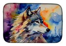 Load image into Gallery viewer, Wolves Wolf  Dish Drying Mat