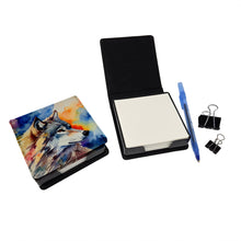 Load image into Gallery viewer, Wolves Wolf  PU Leather Note Paper Holder
