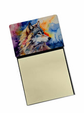 Load image into Gallery viewer, Wolves Wolf  Sticky Note Holder- Refiilable Desk Accessory Note Pad