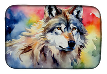 Load image into Gallery viewer, Wolves Wolf  Dish Drying Mat
