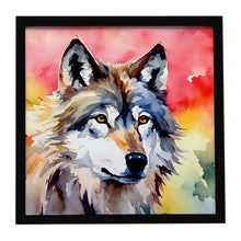 Load image into Gallery viewer, Wolves Wolf  Framed Metal Print