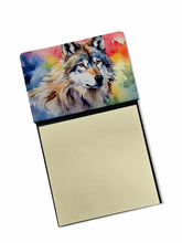 Load image into Gallery viewer, Wolves Wolf  Sticky Note Holder- Refiilable Desk Accessory Note Pad