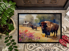 Load image into Gallery viewer, Wood Bison Doormat - Large 24x36 – Indoor/Outdoor Floor Mat with Artistic Flair