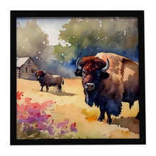 Load image into Gallery viewer, Wood Bison Framed Metal Print