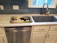 Load image into Gallery viewer, Wood Bison Dish Drying Mat