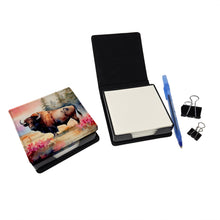 Load image into Gallery viewer, Wood Bison PU Leather Note Paper Holder