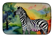 Load image into Gallery viewer, Zebra Dish Drying Mat