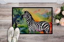 Load image into Gallery viewer, Zebra Doormat - Large 24x36 – Indoor/Outdoor Floor Mat with Artistic Flair