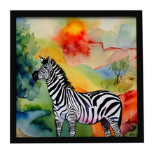 Load image into Gallery viewer, Zebra Framed Metal Print