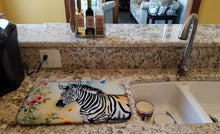 Load image into Gallery viewer, Zebra Dish Drying Mat
