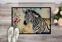 Load image into Gallery viewer, Zebra Doormat - Large 24x36 – Indoor/Outdoor Floor Mat with Artistic Flair