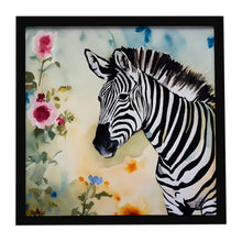 Load image into Gallery viewer, Zebra Framed Metal Print