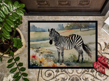 Load image into Gallery viewer, Zebra Doormat - Large 24x36 – Indoor/Outdoor Floor Mat with Artistic Flair