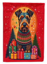 Load image into Gallery viewer, Airedale Terrier Holiday Christmas House Flag