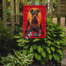 Load image into Gallery viewer, Airedale Terrier Holiday Christmas Garden Flag – Outdoor Decorative Yard Flag