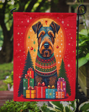Load image into Gallery viewer, Airedale Terrier Holiday Christmas Garden Flag – Outdoor Decorative Yard Flag
