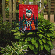 Load image into Gallery viewer, Alaskan Klee Kai Holiday Christmas Garden Flag – Outdoor Decorative Yard Flag