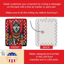Load image into Gallery viewer, Alaskan Malamute Holiday Christmas Porcelain Ornament