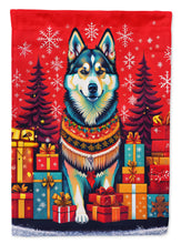 Load image into Gallery viewer, Alaskan Malamute Holiday Christmas Garden Flag – Outdoor Decorative Yard Flag