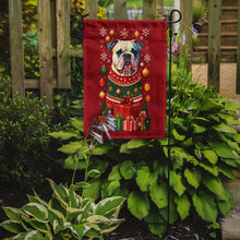 Load image into Gallery viewer, American Bulldog Holiday Christmas Garden Flag – Outdoor Decorative Yard Flag
