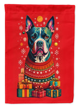 Load image into Gallery viewer, Staffordshire Bull Terrier Holiday Christmas House Flag