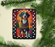 Load image into Gallery viewer, Appenzeller Sennenhund Holiday Christmas Porcelain Ornament
