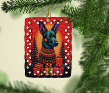 Load image into Gallery viewer, Australian Kelpie Holiday Christmas Porcelain Ornament