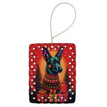 Load image into Gallery viewer, Australian Kelpie Holiday Christmas Porcelain Ornament