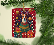 Load image into Gallery viewer, Basenji Holiday Christmas Porcelain Ornament