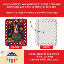 Load image into Gallery viewer, Basenji Holiday Christmas Porcelain Ornament