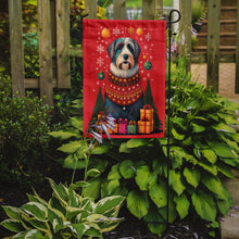 Load image into Gallery viewer, Bearded Collie Holiday Christmas Garden Flag – Outdoor Decorative Yard Flag