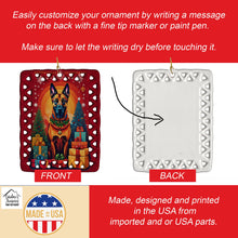 Load image into Gallery viewer, Belgian Malinois Holiday Christmas Porcelain Ornament
